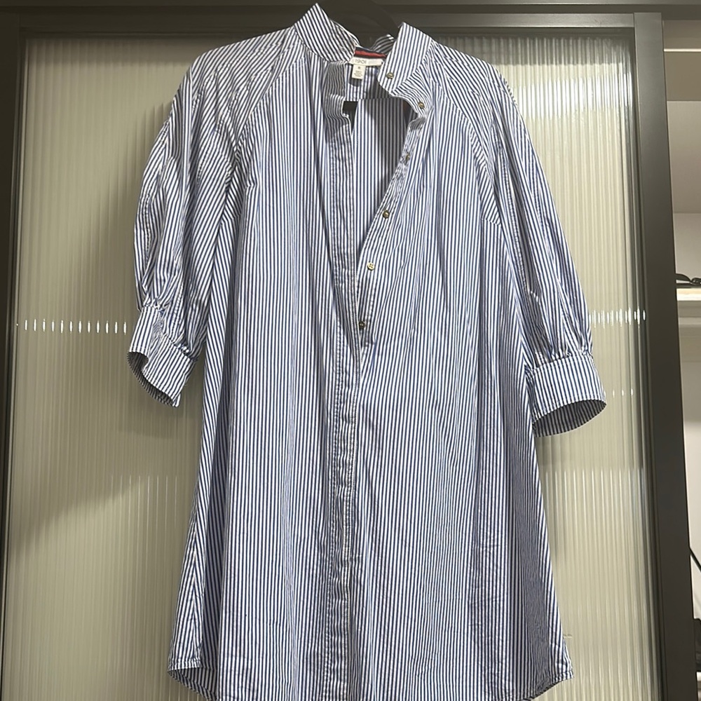 1901 women’s Blue Striped dress